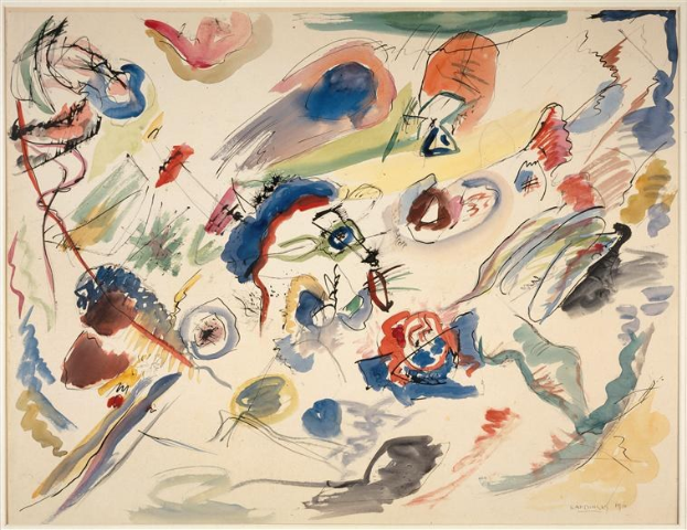 Bild mit dem Titel 'Untitled' von KÜNSTLER, 1958, im Museum of Modern Art in New York City ausgestellt, mit leuchtenden Farben und dynamischen Formen.
