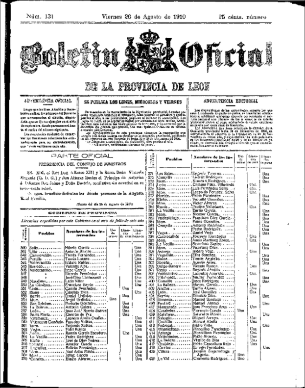 Schwarzes und weißes Foto einer Zeitung mit einer Liste von Elementen, einschließlich Text und einem Logo, die eine Redaktion anzeigen.