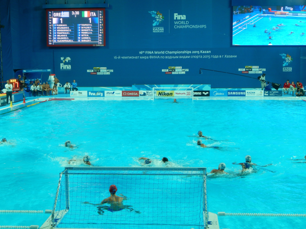 Wasserballspieler bei den FINA-Weltmeisterschaften 2016 in Kazan